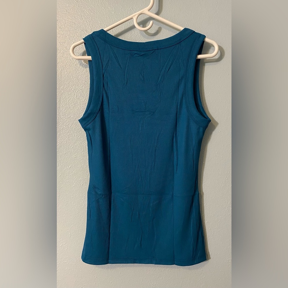NWT Anrabess V-Neck Ribbed Knit Tank Top - Picture 2 of 16